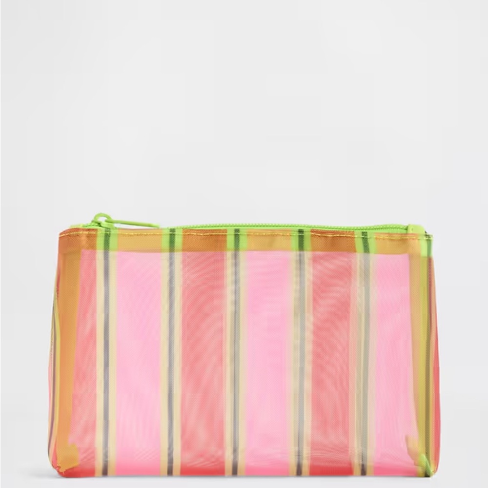 2 GAP Mesh Pouches- Blue/Green and Pink/Red